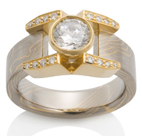 The Aria Ring with Pave
